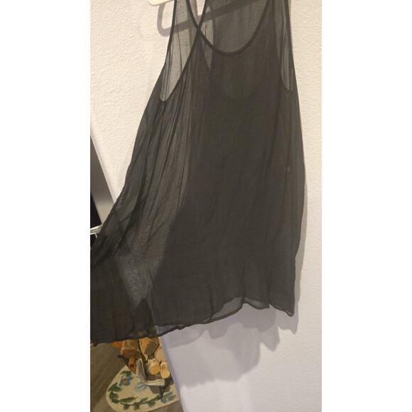 Isabel Marant Étoile Women's Sheer Black Tank Top Size 38 Casual - Picture 3 of 8